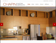 Tablet Screenshot of chapincustomcarpentry.com